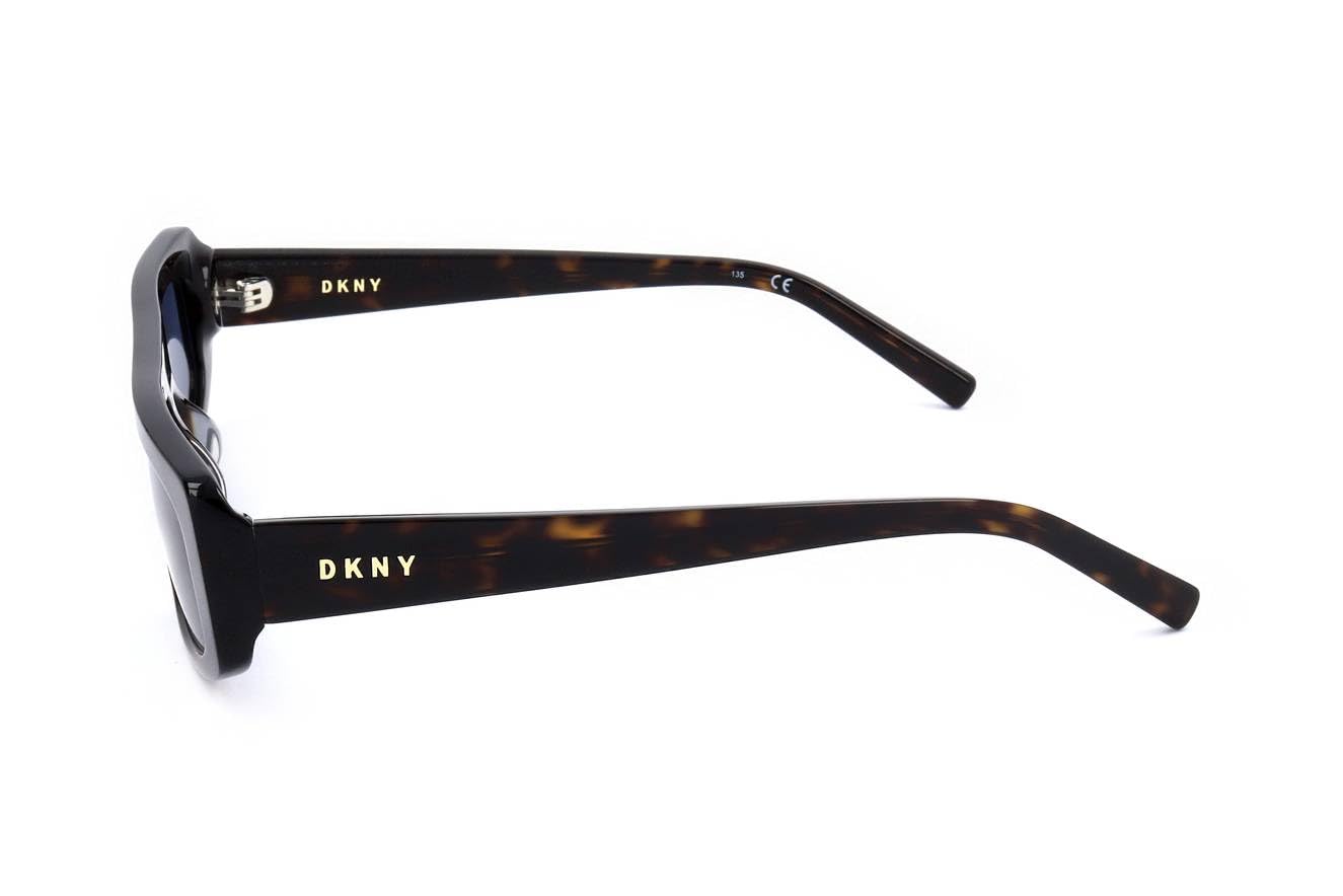 DKNY Women's DK518S Rectangular Sunglasses, Dark Tortoise, 51/16/135