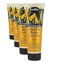 ShiKai Yuzu Hand & Body Lotion (8oz, Pack of 4) | Daily Moisturizing Skincare for Dry and Cracked Hands | With Aloe Vera & Vitamin E