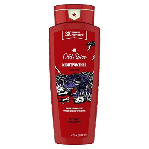Old Spice Body Wash for Men, Nightpanther, Long Lasting Lather, 473 Milliliters