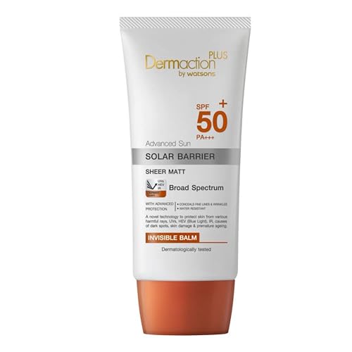 Dermaction Plus Advanced Sun Solar Barrier Sheer Matt Invisible Balm SPF50