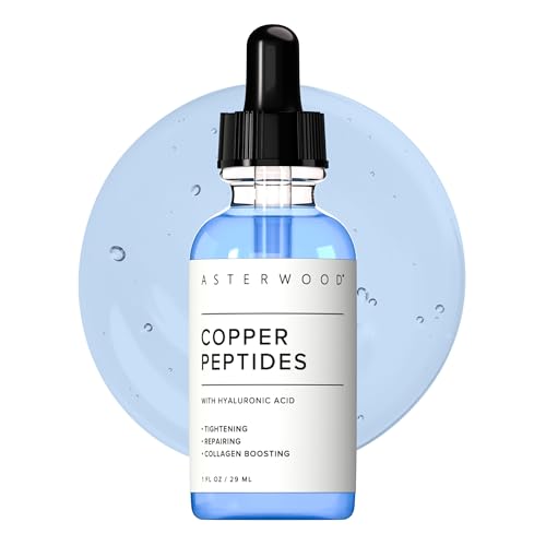 Asterwood Copper Peptides Serum for Face - with GHK-Cu Peptide and Hyaluronic Acid - Anti-Aging Facial Serum - 1 Fl Oz Beauty and Personal Care Asterwood Default Title