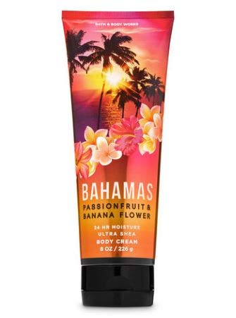 Bath and Body Works - Bahamas Passionfruit & Banana Flower - Fine Fragrance Mist and Ultra Shea Body Cream - Full Size -2020
