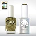 Color Club Gold Glitter Color Club Gel + Lacquer Duo Includes 1 Each Of 05kgel780 and 05a780, 0.5 fluid_ounces Beauty & Personal Care Color Club