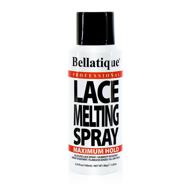BELLATIQUE Lace Melting Spray (8.45 oz) - Maximum Hold. Flawless Edges, Quick & Easy, Fast Drying, Humidity Resistant, Sweat Resistant, All Day Hold