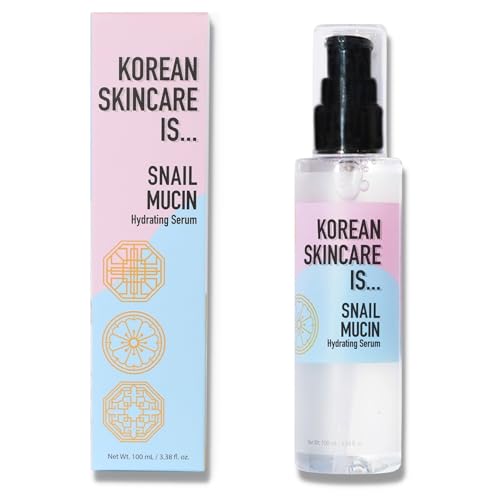 Elizabeth Mott Korean Snail Mucin Serum - 97% Snail Secretion Filtrate for Deep Hydration & Glass Skin - Lightweight, Fast-Absorbing, Cruelty-Free