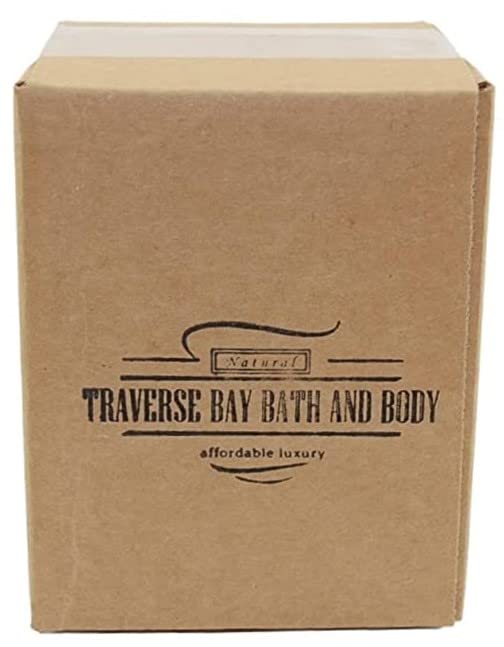 Traverse Bay Bath and Body,Three salts all natural handmade cold process bar soap, essential oil soap. 3 bar pack 16 + oz. Made in the USA