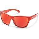 Suncloud Wasabi Polarized Sunglasses Small/Kids Size in Orange & Red Mirror