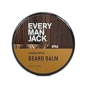 Every Man Jack Beard Balm - Moisturize, Strengthen And Style Your Beard w/Medium Hold - Light Sandalwood Scent - Made w/Naturally Derived Ingredients