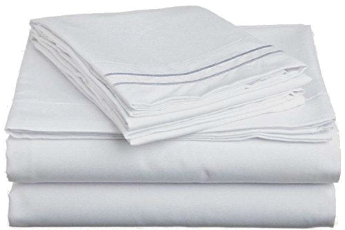 Clara Clark ® Supreme 1500 Collection 5pc Bed Sheet Set - Split King Size, White