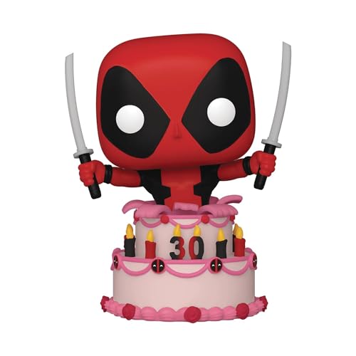 POP Marvel: Deadpool 30th - Deadpool in Cake, Multicolor, Standard