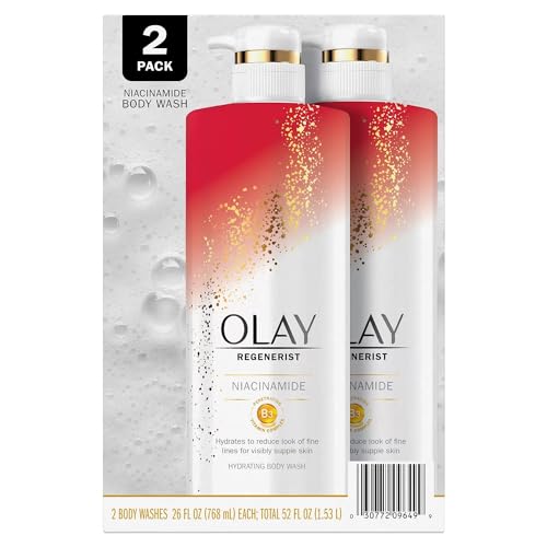 Olay Age Defying Body Wash with Niacinamide, 26 Fluid Ounce (Pack of 2)