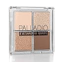 Palladio Eyeshadow Quads, Velvety Pigmented Blendable Matte, Metallic & Shimmer Finishes, Creamy Formula, Four Way Quad Eye Shadow Palette, Talc-Free