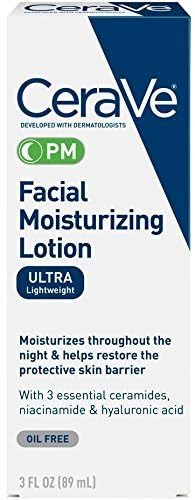 Facial Moisturizing Lotion Pm Cerave- 3 Ounces Each, Pack Of 4
