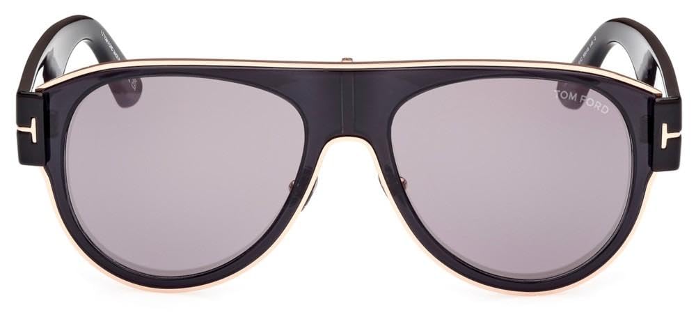 Tom Ford Sunglasses FT 1074 Lyle- 02 01C Shiny Rose Gold, Transp Grey, Black, t