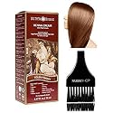 Surya Brasil All Natural HENNA Hair Color CREAM Plant Extracts, Semi-Permanent for Grey Coverage (with Brush) Brazil (GOLDEN BROWN)
