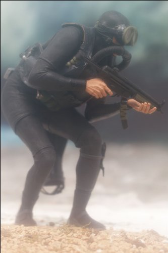 McFarlanes Military NAVY SEAL CAUCASIAN VARIATION Series 1 Action Figure & Display Base