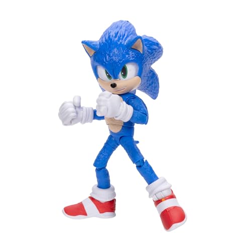 Sonic 3 Movie Action Figure – 5-Inch Collector Toy, Highly Articulated, Official Licensed Sonic the Hedgehog 3 Figure for Kids & Fans
