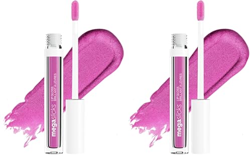 wet n wild MegaSlicks Lip Gloss, Ultra-Glossy, Vitamin-E Enriched, Ultra-Gloss High Shine Moisturizing, Cruelty-Free & Vegan - Berried Treasure
