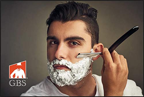 G.B.S Men's - Professional Shaving Straight Razor with Leather Case Beauty and Personal Care G.B.S