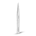 Excelta AA-SA-SE Straight Medium Pointed Tweezers, Anti-Magnetic Stainless Steel, ESD-Safe, Conductive, Precision Tweezers for Electronics, Jewelry