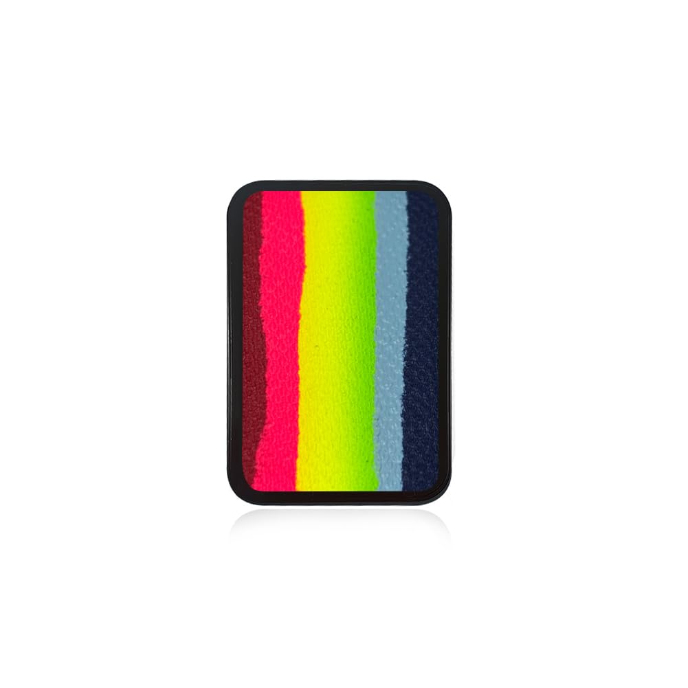 Kraze FX Rainbow Promise Face Paint Refill 10g by Jacqueline Howe - Split Cake - Red to Blue Gradient - Replacement for Bold & Brilliant Palette