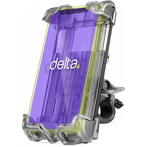 Delta Hefty Bike Phone Mount Cycle - Premium Universal Bicycle Smartphone Holder Adjusts to Any Handlebar & Fits Any Phone or iPhones - Easily…