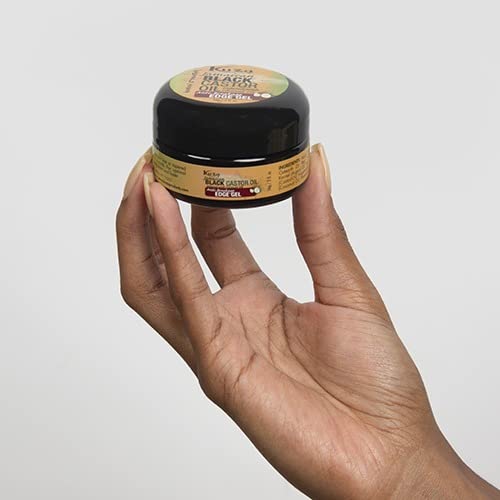 Kuza Jamaican Black Castor Oil Anti-Breakage Edge Gel - Infused with Coconut Oil - for Dry, Fragile Hair, 2 oz