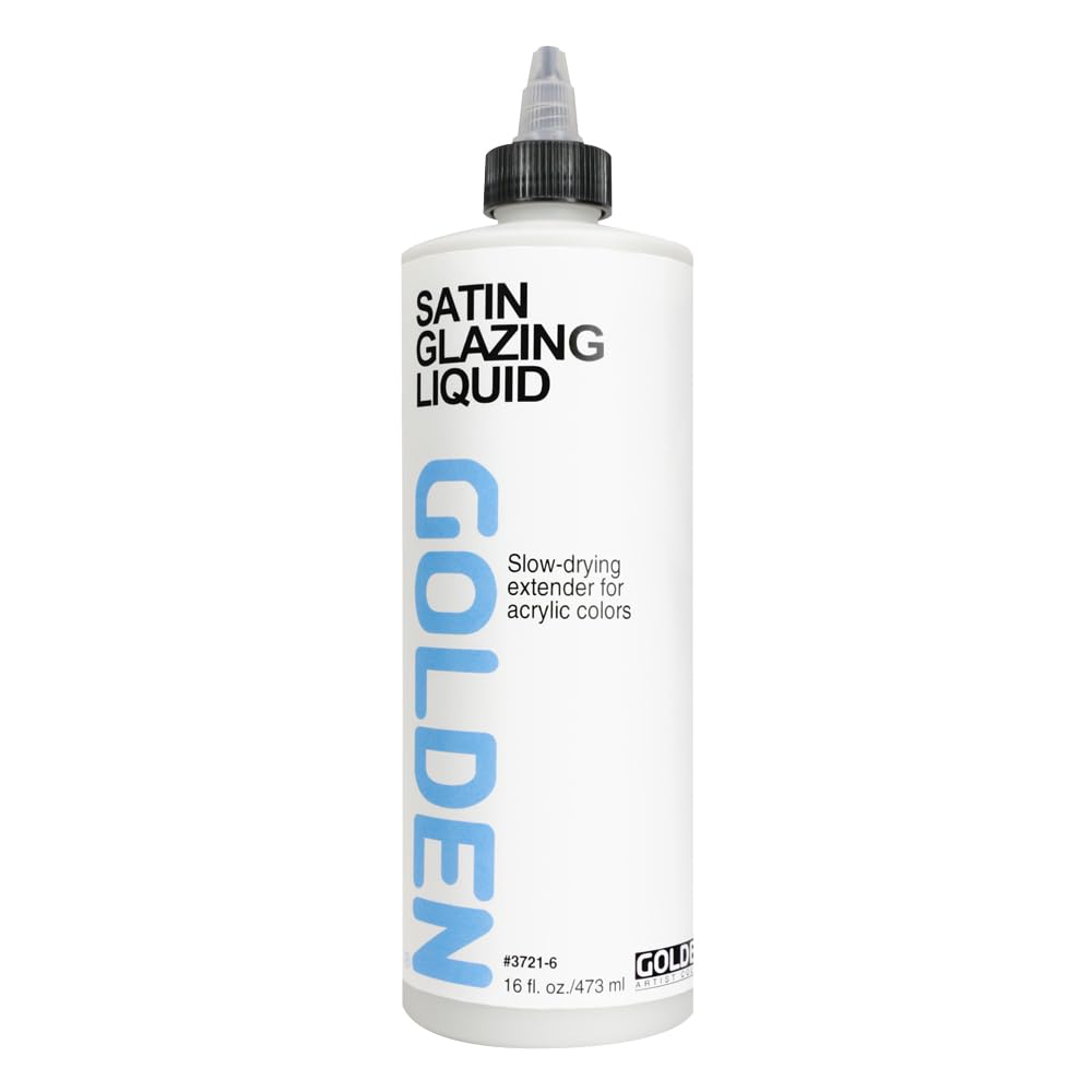 Golden Acryl Med 16 Oz Glaze Liquid Satin Beauty & Personal Care GOLDEN