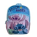 Disney Stitch & Angel 16" Backpack with 1 front pocket