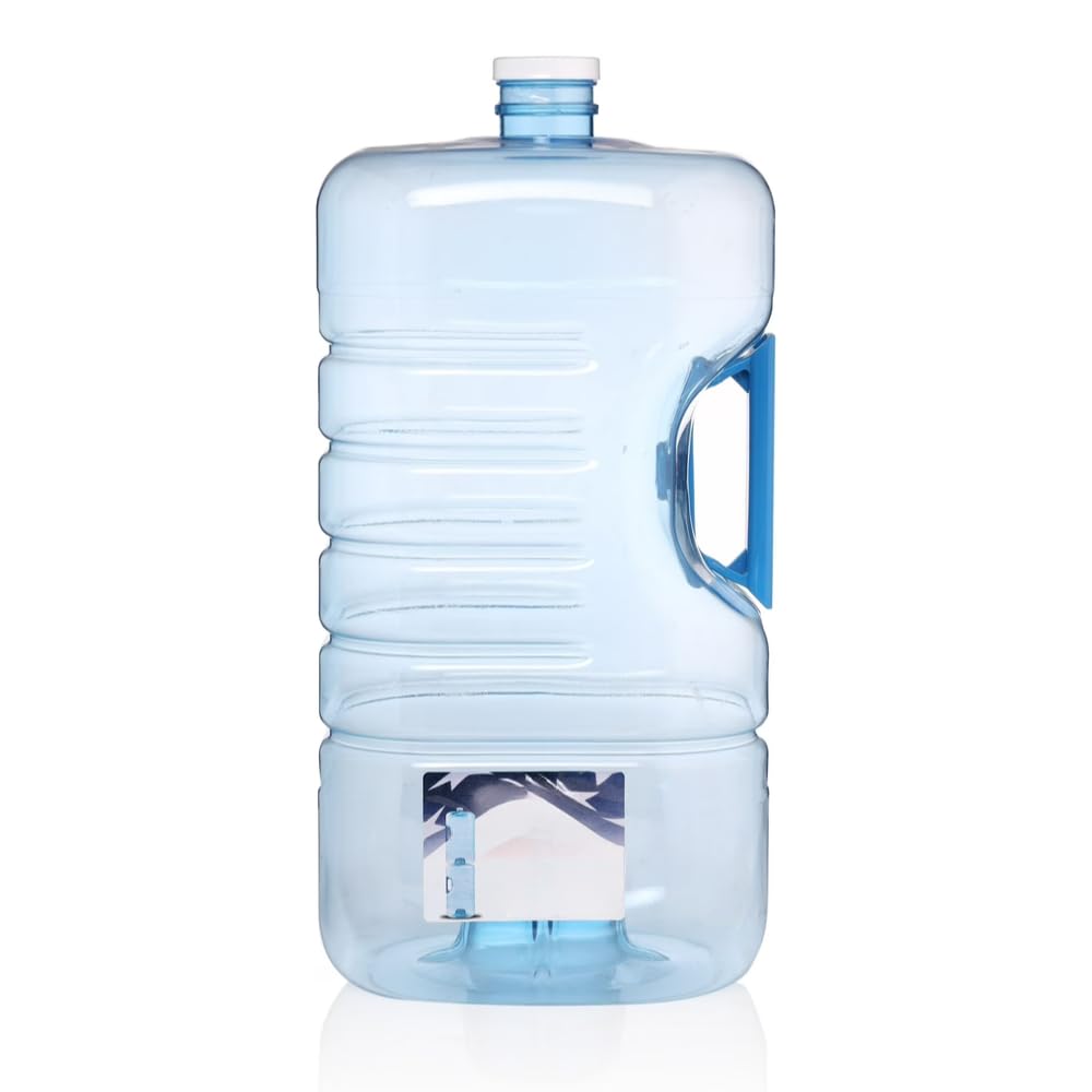 TIMPHO 5 Gallon Stackable Water Bottle - 640oz Reusable BPA-Free Jug with Easy-Grip Handle, Durable Design, Ideal for Home, Outdoor, or Emergency Use