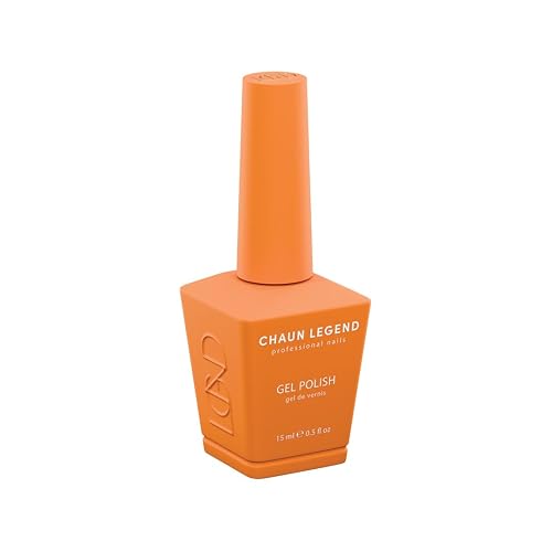 Chaun Legend Gel Nail Polish | Angkor What? LG5163 (vibrant orange) | Soak Off UV LED Cure Gel Polish High Gloss 15ml Beauty & Personal Care Chaun Legend Professional Nails