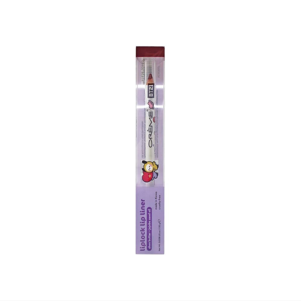 The Crème Shop BT21 Minini Liplock Lip Liner Shea Butter and Jojobo Seed Oil, Lil Kiss