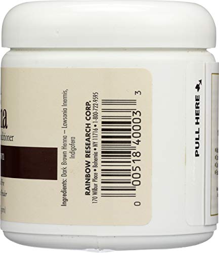 Rainbow Research Henna Hair Color and Conditioner, Dark Brown, 4 Ounce