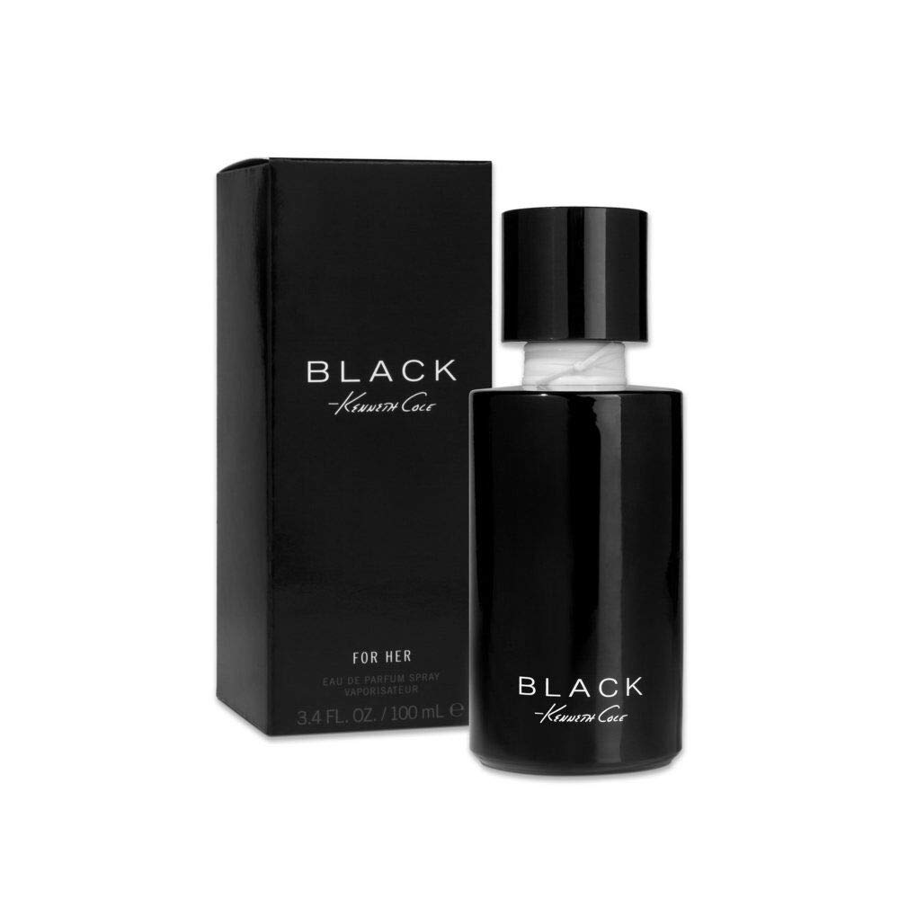 Kenneth Cole Black for Her Eau de Parfum Spray Perfume for Women, Warm, Fresh, Feminine and Botanical Scent, Notes of Lush Florals, Citrus