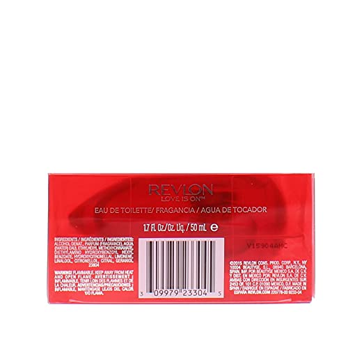 Revlon Love is On Eau de Toilette Spray, 1.7 Fluid Ounce