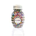 Neva Nude Face and Body Glitter Keychain - Chunky Glitter in Aloe for Festivals, Raves, and More | Cosmetic Grade | Super Sparkly (Rainbow Brite