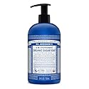 Dr. Bronner's - Organic Sugar Soap (Peppermint, 24 Ounce) - Made with Organic Oils, Sugar & Shikakai Powder, 4-in-1 Uses: Hands, Body, Face & Hair