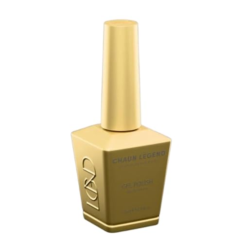 Chaun Legend UV LED Gel Nail Polish 0.5 Ounce Long Lasting, Bubble Free, Quick Dry High Shine, Under The Mistle-gold LG5081 (gold glitter) Beauty & Personal Care Chaun Legend Professional Nails