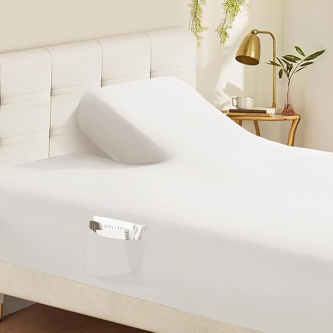 Linens Limited 4 Piece Top Split California King Sheets for Adjustable Bed 100% Egyptian Cotton 34" Split at Top 800 Thread Count Sheets for Sleep