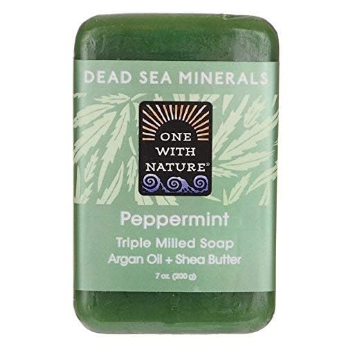 One With Nature Soap Bar Peppermint, 7 oz