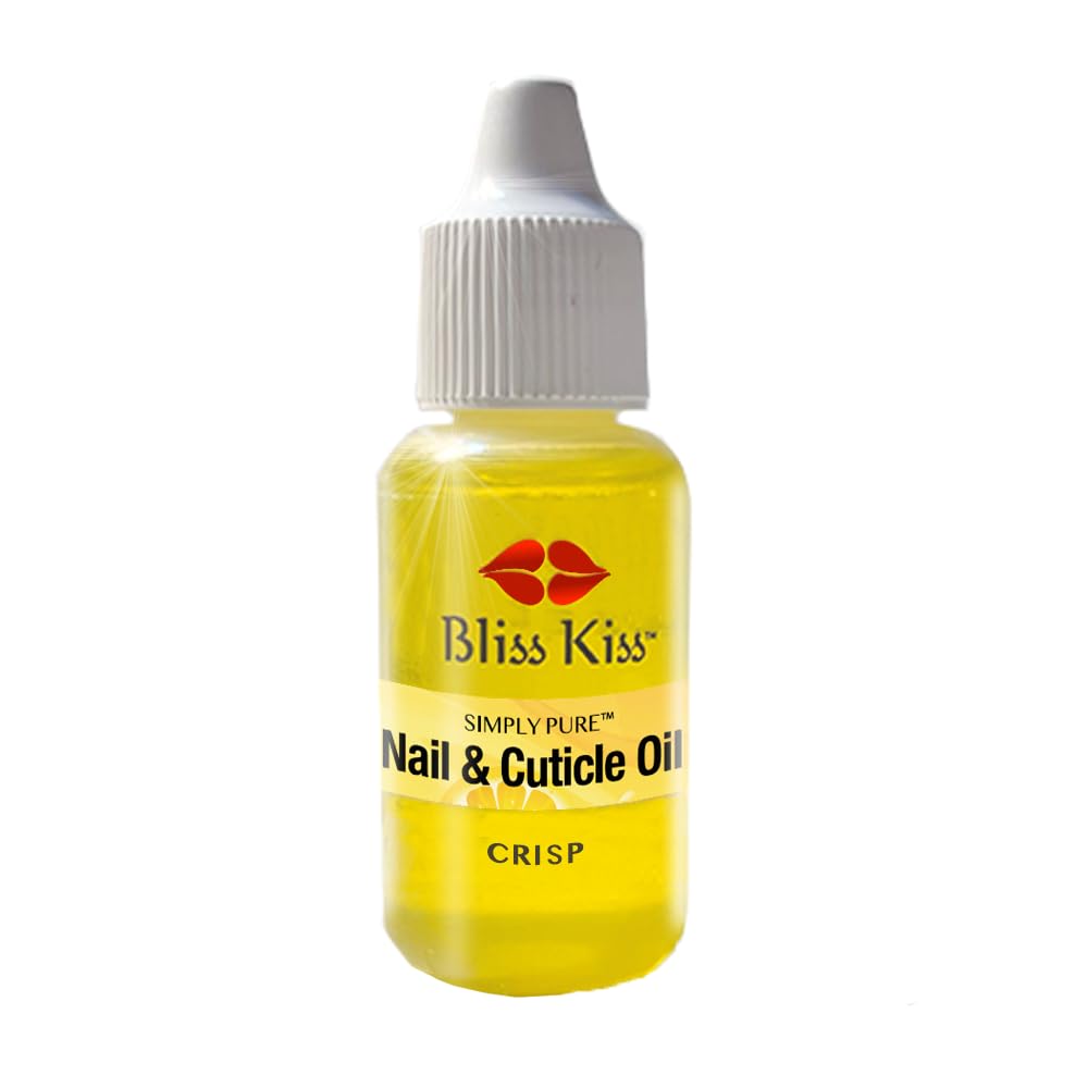 Bliss Kiss | Crisp Fragrance | Nail Oil Cuticle Dropper w/Vitamin E & Jojoba?Nail Strengthener Nail Growth Serum for Brittle Peeling Breaking Thin