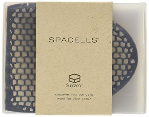 Supracor SpaCell Facial Sponge - Face Scrubber, Honeycomb Face Exfoliator for Smoother, Softer, and Younger Looking Skin, Black, One Pack