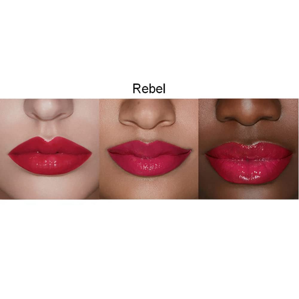 Rinna Beauty Icon Collection - Lip Gloss - Rebel - Tinted, Hydrating, Long-Lasting - High Pigment and Shine, Vegan, No Parabens, Clean Makeup,