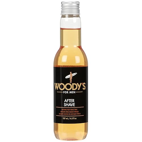 Woody's Aftershave for Men Tonic - Soothing After Shave with Aloe Vera, Calendula & Chamomile to Reduce Irritation, Post Shave, 6.3 fl oz