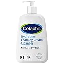 Cetaphil Cream to Foam Face Wash, Hydrating Foaming Cream Cleanser, 8 oz, For Normal to Dry, Sensitive Skin, with Soothing Prebiotic Aloe