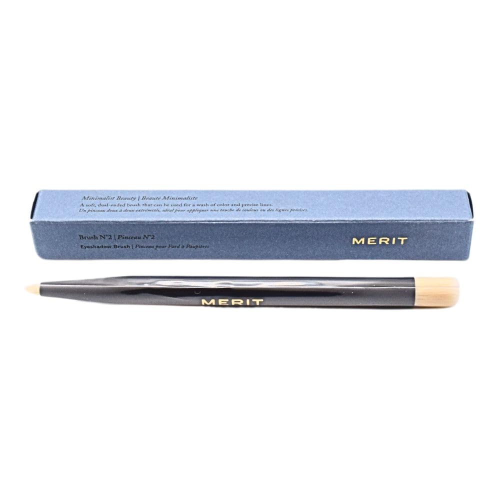 MERIT Brush No. 2 Double Sided Eyeshadow Brush