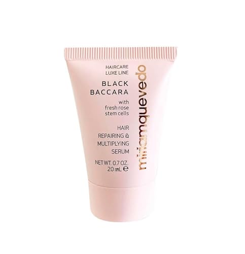 Miriam Quevedo BLACK BACCARA HAIR REPAIRING & MULTIPLYING SERUM Travel Size 0.7 Fl Oz / 20 ML, Clear