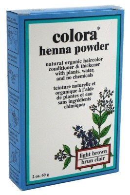 Colora Henna Powder Hair Color Light Brown 2oz (2 Pack)