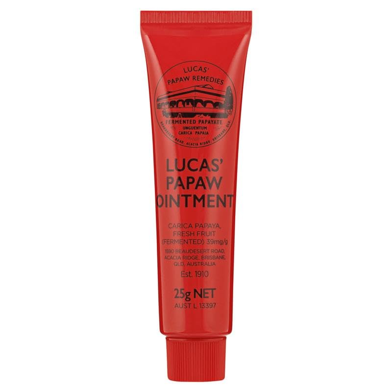 Lucas Papaw Ointment 25g - Soothing Lip and Skin Healing Balm with Fresh Fermented Carica Papaya, Natural Ingredients, Suitable for All Skin Types Beauty and Personal Care Lucas Papaw