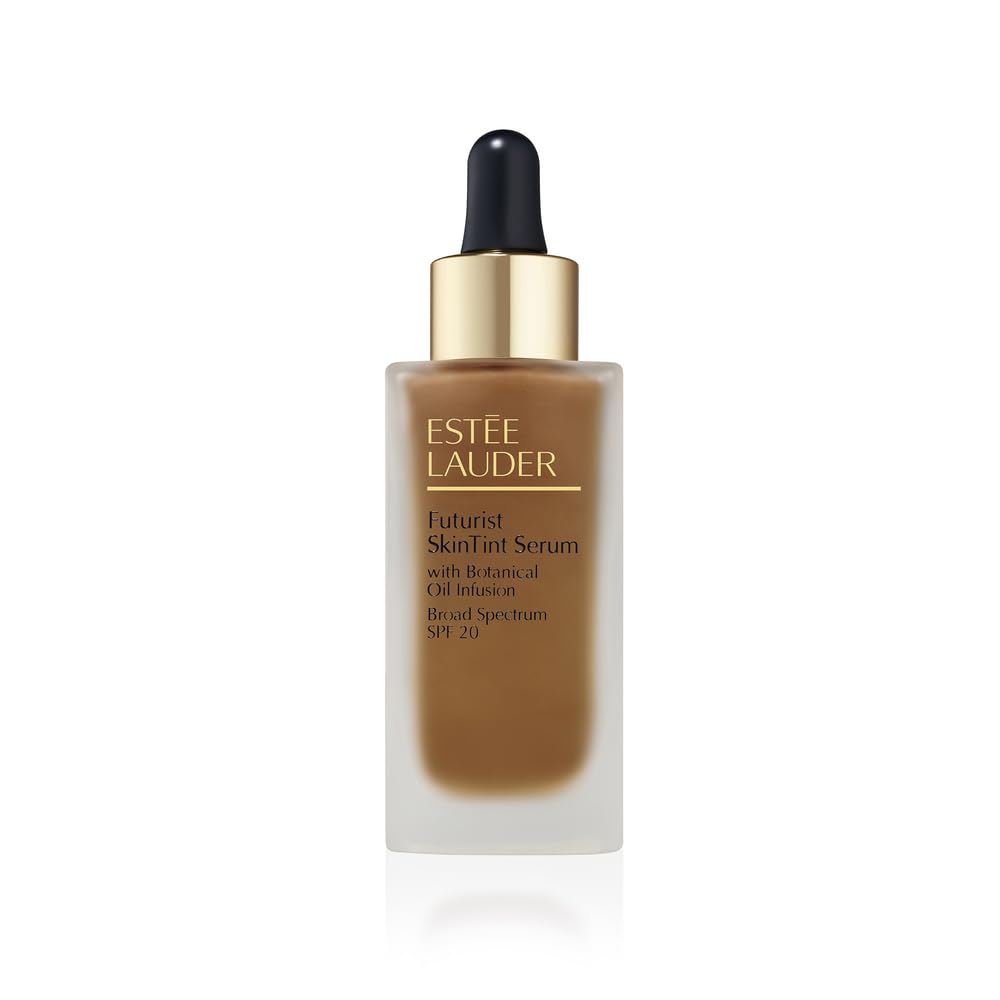 Estée Lauder Futurist Skin Tint Serum Foundation SPF 20 with Glycerin | Light Coverage, 1.0 Fl Oz, 5W1 Bronze